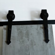 6211 კარის ჩამოსაკიდი მექანიზმი მჭედური +2 მეტრიანი რელსით