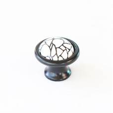 0758-0მმ სახელური ფაიფური black + white(მოხატული )