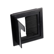 713 K კაბელის ხუფი ალუმინის 80*80 შავი