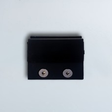 2107 ალუმინის შუშის სამაგრი სწორი ძირით შავი