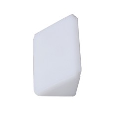 კუთხის შემკრელი ფერადი პლასმასის თავსახურით თეთრი