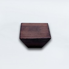 სახელური ავეჯის ხის K007 0მმ 40მმ კვადრატული კაკლისფერი