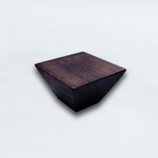 სახელური ავეჯის ხის K007 0მმ 40მმ კვადრატული კაკლისფერი
