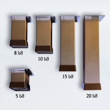 145 ფეხი 40*40 ალუმინის EROGLU 5 სმ B.BRASS