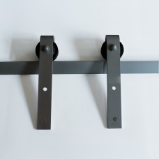 6208 კარის ჩამოსაკიდი მექანიზმი SILVER + 2 მეტრიანი რელსით