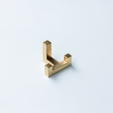 81-S ტანსაცმლის საკიდი ორიანი BRUSHED BRASS