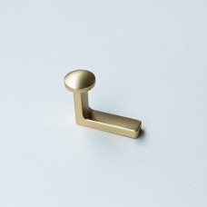 834 ტანსაცმლის საკიდი 1- იანი მრგვალი თავით BRUSHED BRASS