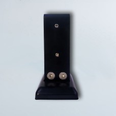 5282 შუშის დამჭერი ყანჩა 10-12mm გაუხვრეტავი 16 სმ სიმაღლის + ხუფით შავი