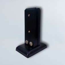 5282 შუშის დამჭერი ყანჩა 10-12mm გაუხვრეტავი 16 სმ სიმაღლის + ხუფით შავი