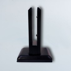 5282 შუშის დამჭერი ყანჩა 10-12mm გაუხვრეტავი 16 სმ სიმაღლის + ხუფით შავი