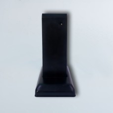 5282 შუშის დამჭერი ყანჩა 10-12mm გაუხვრეტავი 16 სმ სიმაღლის + ხუფით შავი