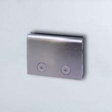 ალუმინის 8მმ შუშის სამაგრი სწორი ძირით 070 ინოქსი