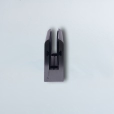 ალუმინის 8მმ შუშის სამაგრი სწორი ძირით 070 ინოქსი