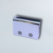 ალუმინის 8მმ შუშის სამაგრი სწორი ძირით 070 ნიკელი