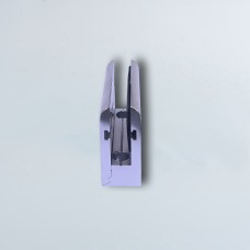 ალუმინის 8მმ შუშის სამაგრი სწორი ძირით 070 ნიკელი