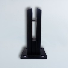 491 C შუშის დამჭერი ყანჩა 10-12მმ შუშის 304 ss 16 სმ იანი შავი