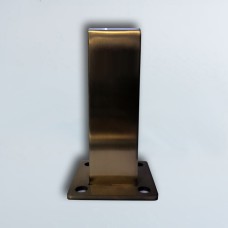 491 C შუშის დამჭერი ყანჩა 10-12მმ შუშის 304 ss 16 სმ იანი brushed gold