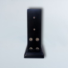 5268/A შუშის დამჭერი ყანჩა 16mm შუშის 21სმ სიმაღლის გაუხვრეტავი  შავი