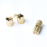 002 ანჯამა მაგიდის 12მმ მრგვალი ოქროსფერი