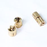 002 ანჯამა მაგიდის 14მმ მრგვალი ოქროსფერი