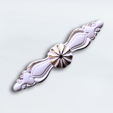 9263-0მმ სახელური მეტალის დიდი დაფით WHITE