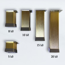 149 ფეხი 40*40 ალუმინის EROGLU 15სმ BRUSHED GOLD