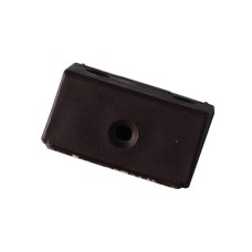 კუთხის შემკრელი ფერადი პლასმასის თავსახურით ყავისფერი