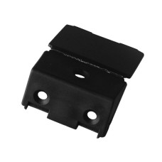 კუთხის შემკრელი ფერადი პლასმასის თავსახურით შავი