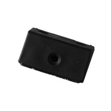 კუთხის შემკრელი ფერადი პლასმასის თავსახურით შავი