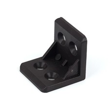 კუთხის შემკრელი პლასმასის L შავი